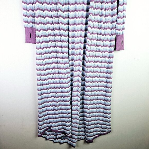 Intimately Free People Lounge Swift Open Cardigan Duster Chevron Print, Sz M - Picture 6 of 10